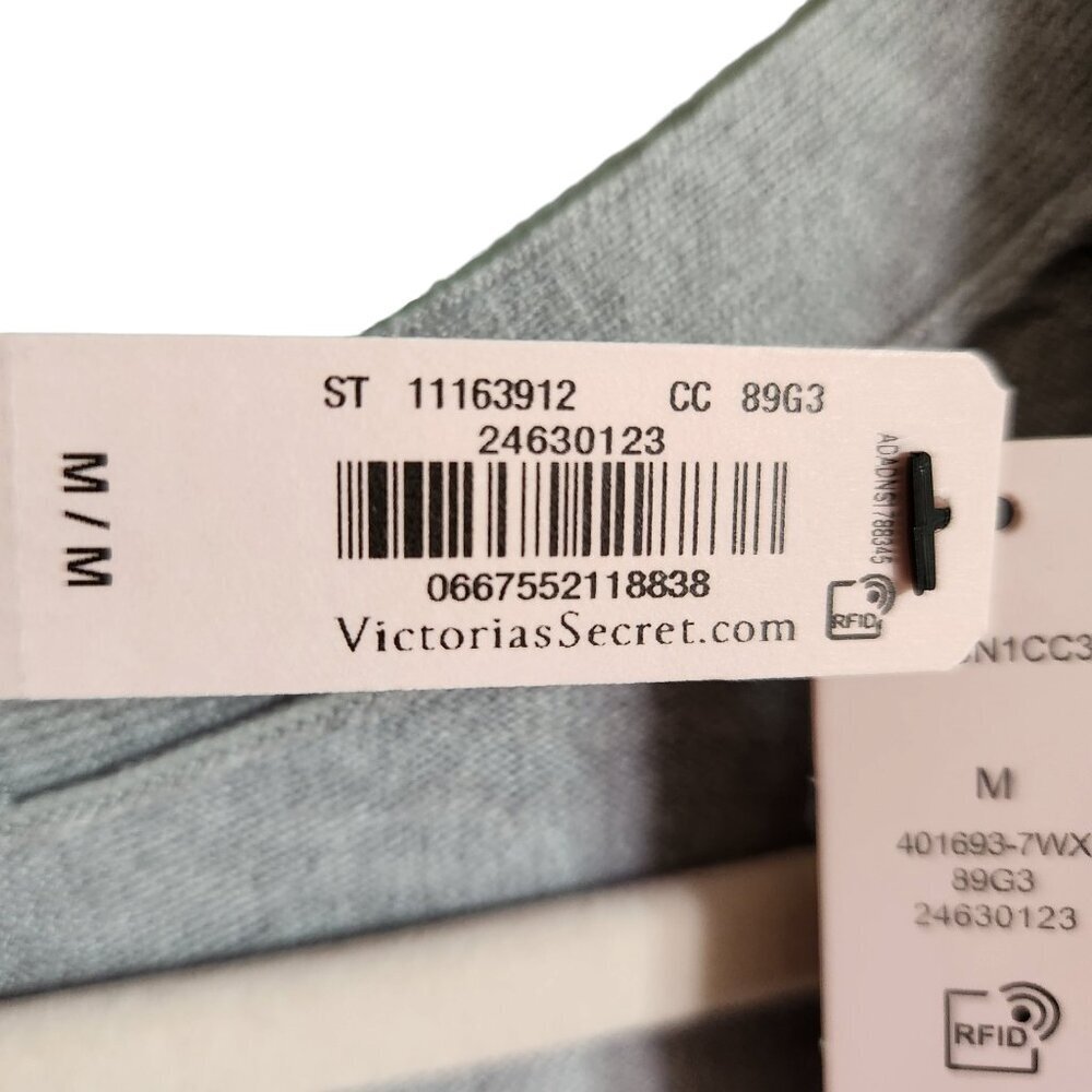 Victoria's Secret Sweater Medium Gray Grey Women's Twist Back Top Open Back - Picture 9 of 10